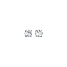 Load image into Gallery viewer, White Topaz Solitaire Earrings
