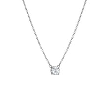 Load image into Gallery viewer, White Topaz Solitaire Necklace
