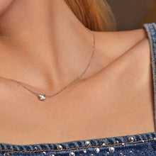 Load image into Gallery viewer, White Topaz Solitaire Necklace
