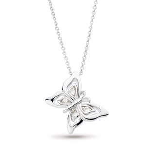Blossom Flyte Butterfly White Topaz Necklace
