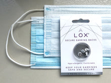 Load image into Gallery viewer, Lox Silver Tone Secure Earring Backs

