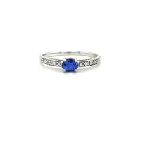 Load image into Gallery viewer, 9ct White Gold Tanzanite And Diamond Ring
