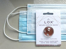 Load image into Gallery viewer, Lox Rose Tone Secure Earring Backs
