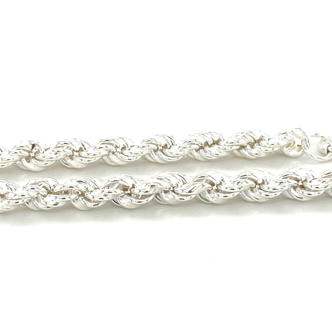 Sterling Silver Rope Bracelet