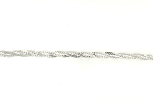 Sterling Silver Herringbone Bracelet