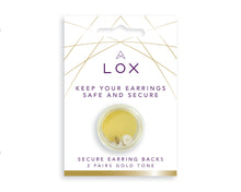 Load image into Gallery viewer, Lox Gold Tone Secure Earring Backs
