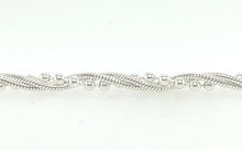 Load image into Gallery viewer, Sterling Silver Twist Snake And Ball Bracelet
