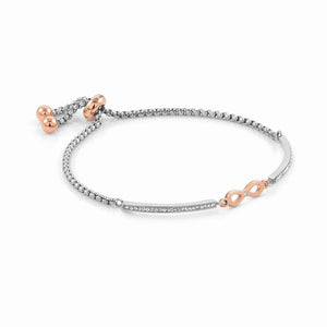 Milleluci Bracelet With Rose Gold Infinity Symbol And Cubic Zirconia