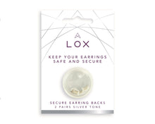Load image into Gallery viewer, Lox Silver Tone Secure Earring Backs
