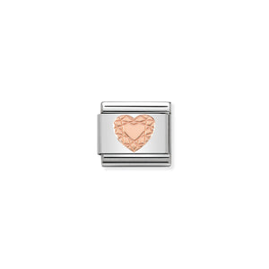 Composable Classic Link Bonded Rose Gold Diamond Heart