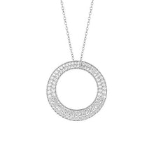 Load image into Gallery viewer, Curly Hoop Necklace with Diamonfire Zirconia
