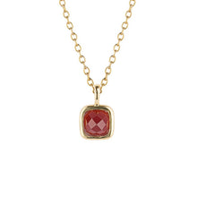 Load image into Gallery viewer, D For Diamond Semi-Precious Birthstone Necklace - January
