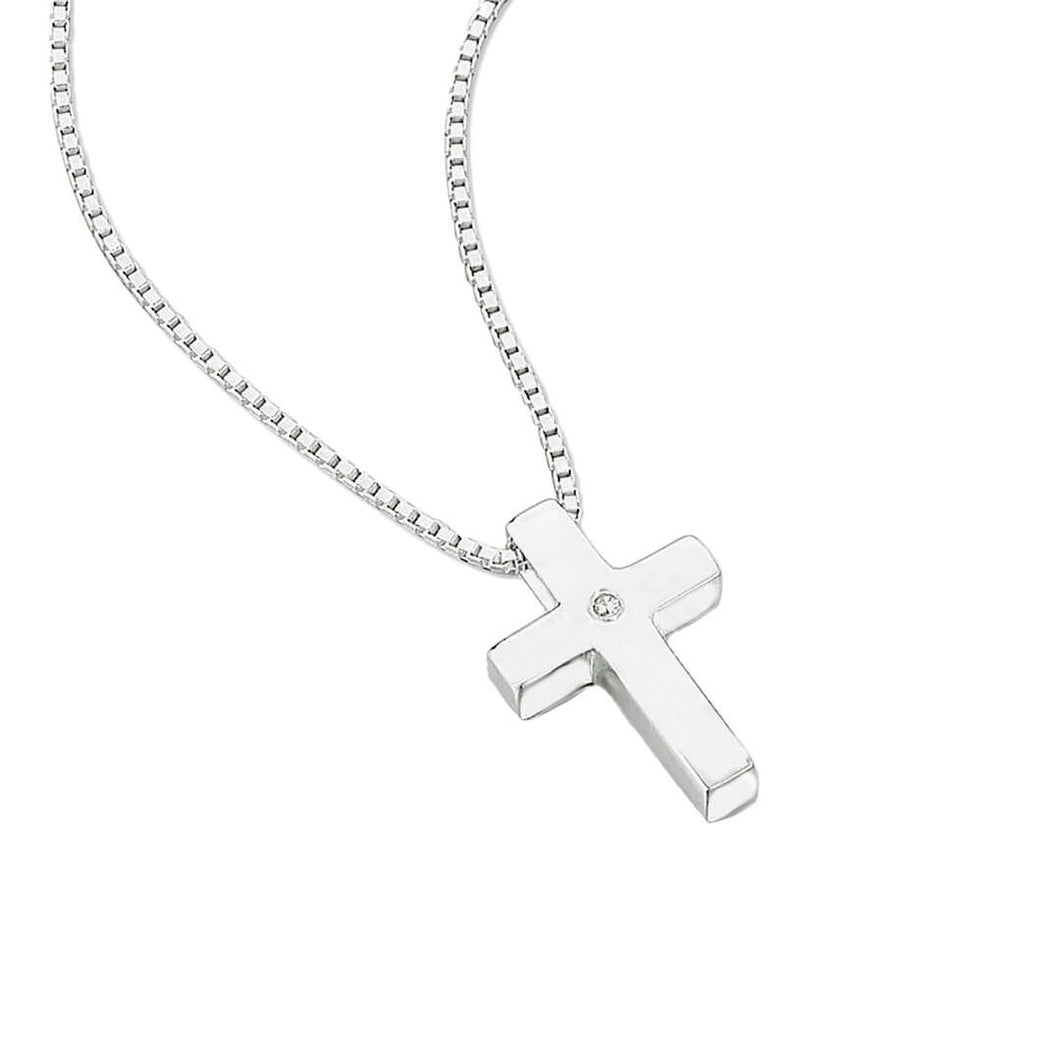 Medium Cross Pendant With Diamond