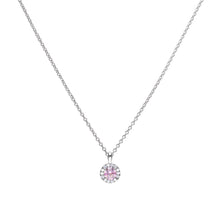 Load image into Gallery viewer, Dusky Pink Zirconia Pavé Necklace
