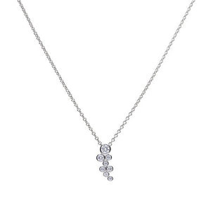 Bubble Style Zirconia Necklace