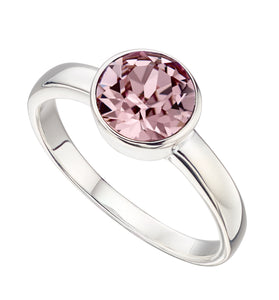June Crystal Birthstone Ring