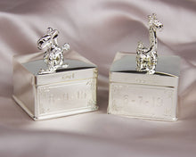 Load image into Gallery viewer, Silver Plated Giraffe And Zebra Tooth And Curl Boxes
